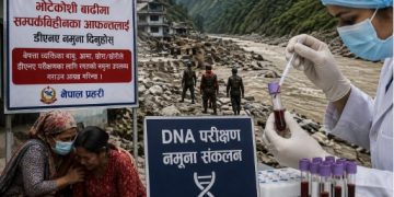 भोटेकोशी बाढीमा सम्पर्कविहीनका आफन्तलाई डीएनए नमुना दिन प्रहरीको आग्रह