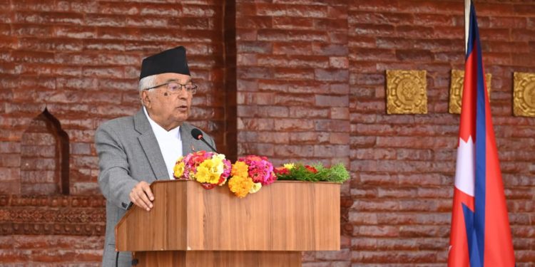 भोटेकोशी बाढीपछि राष्ट्रपतिद्वारा राष्ट्रका नाममा सम्बोधनः राष्ट्रिय एकता र जलवायु न्यायका लागि आह्वान