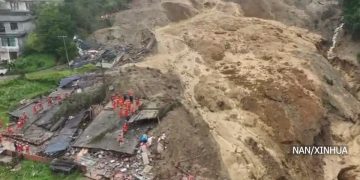 पूर्वी चीनको जियाङ्सीमा पहिरोः एकको मृत्यु, ११ जना बेपत्ता
