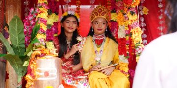‘हरे कृष्ण’को गुञ्जनले कृष्णमय बन्यो पाटन (तस्बिरसहित)