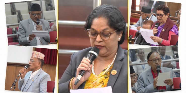 सुशासनको दाबी र सरकारको कार्यशैलीप्रति राष्ट्रिय सभाका सांसदहरुको असन्तुष्टि