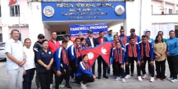 काभा बिच भलिबलमा स्वर्ण जित्ने लक्ष्यसहित नेपाली टोली भुटान जाँदै