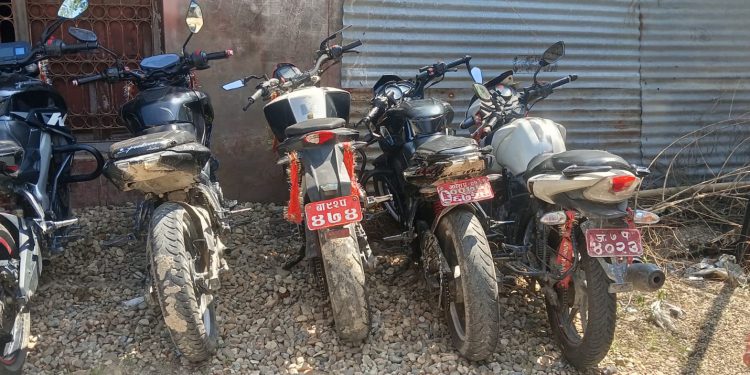ध्वनि प्रदूषण गर्ने २४ मोटरसाइकल नियन्त्रणमा लिइयो
