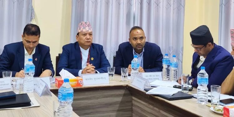 विपद्पछिको पुनर्स्थापना र पुनर्निर्माणलाई प्राथमिकता दिन मुख्यमन्त्रीको निर्देशन